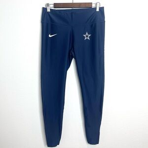 Nike Dri-FIT Dallas Cowboys NFL Leggings Women’s Large Navy Blue